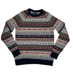 CPO Provisions Whimsigoth Soft Academia‎ Fair Isle Acrylic Lambswool Sweater SzM
